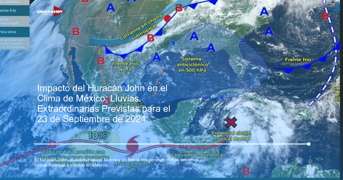 . huracán Enrique, ciclón tropical, frente frío, lluvias intensas, Temperaturas extremas