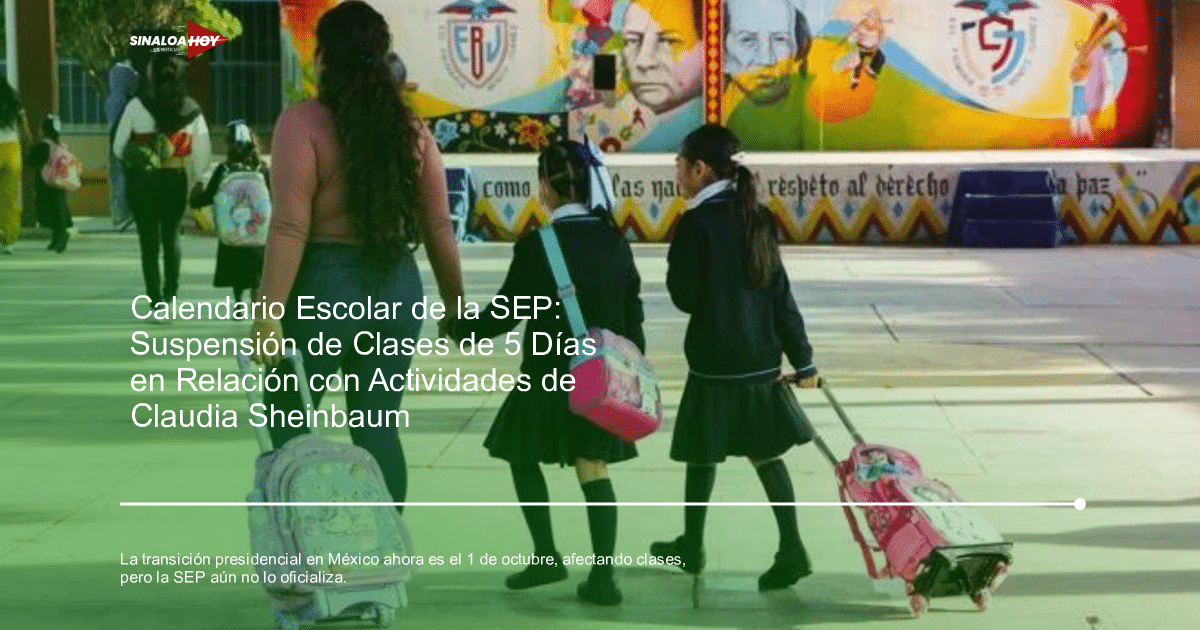 Calendario SEP., Cambio presidencial, Día de descanso obligatorio, Reforma Legislativa, suspensión de clases