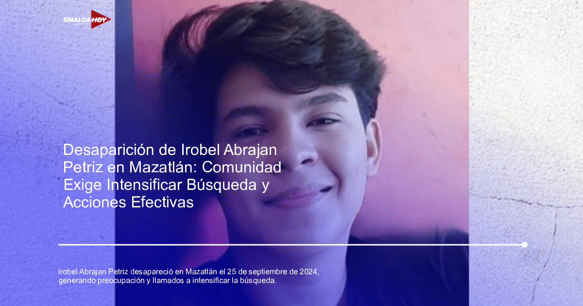 . Mazatlán, Alerta de búsqueda, alerta de seguridad, colaboración comunidad escolar, desaparicion