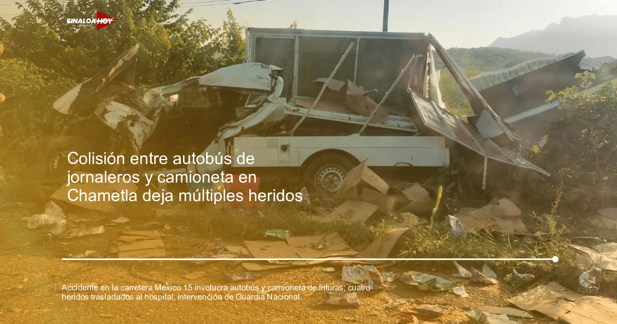 . Guardia Nacional, 4 heridos, accidente vial, carretera México 15, desvíos de tráfico.