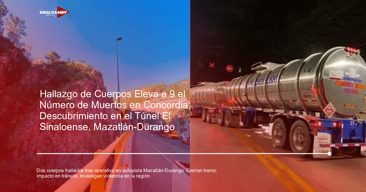 . Sinaloa, alerta de seguridad, amenaza de violencia, autopista Mazatlán-Durango, Operativo policial