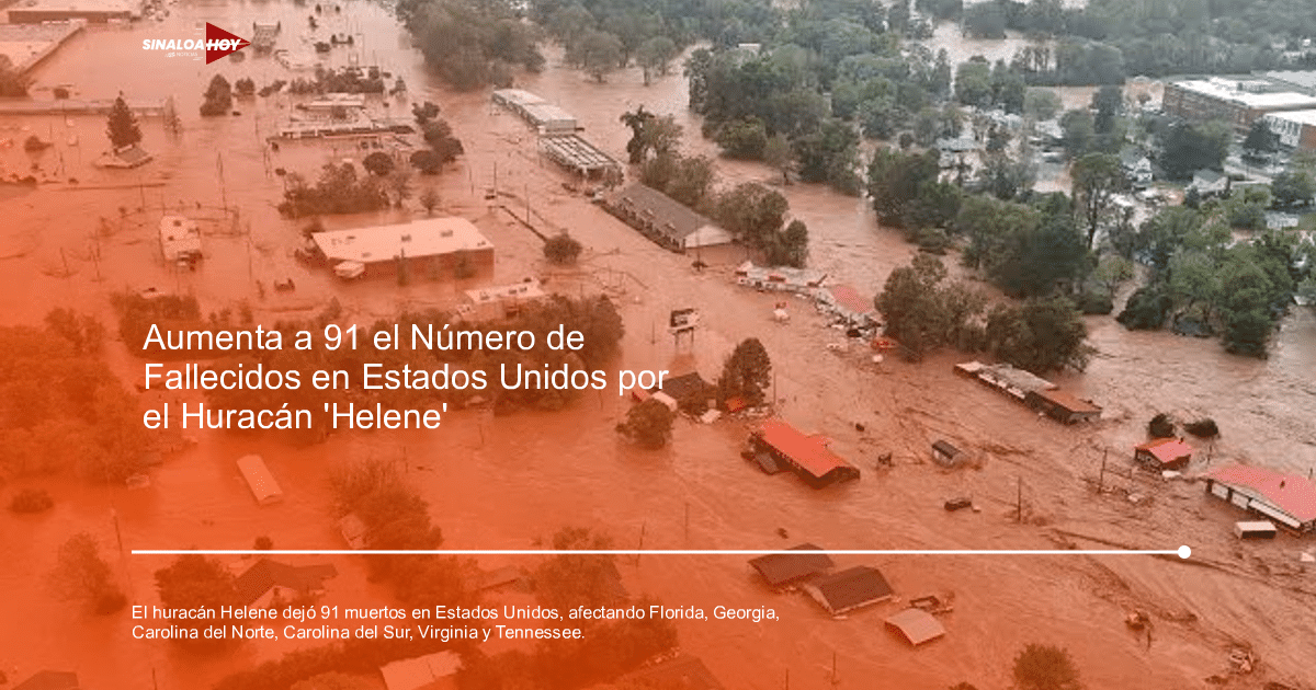 Carolina del Norte, cooperación México-Estados Unidos., cortes de energía., Desastre natural, Huracán Helene