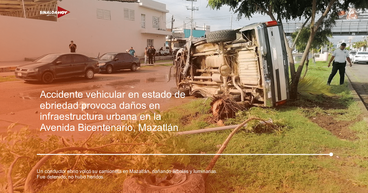 accidente vial, conducción bajo influencias, daños materiales, Secretaria de Seguridad Pública, seguridad vial.