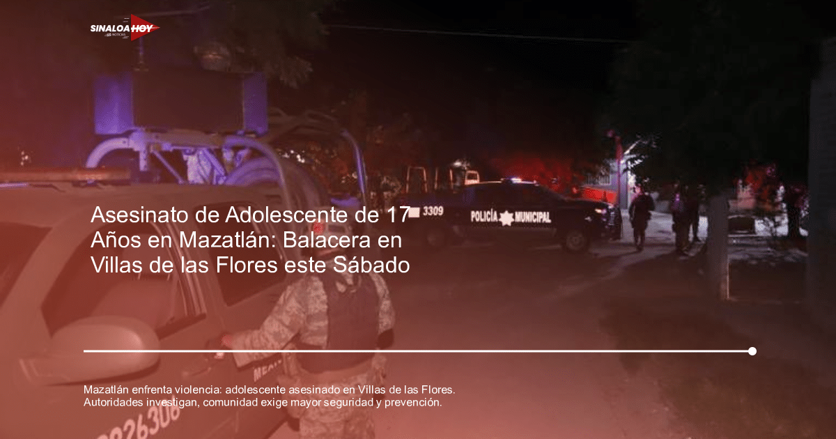 Operativo policial en Mazatlán con vehículos y oficial en uniforme táctico