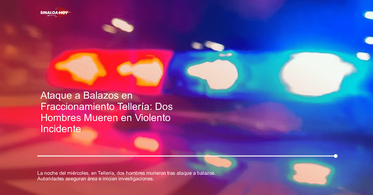Luces de emergencia rojas y azules desenfocadas en un incidente violento en Tellería.