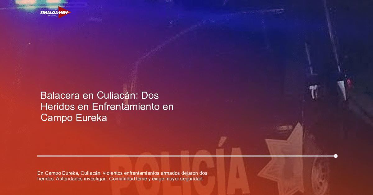 Vehículo de policía con luces de emergencia encendidas en Culiacán