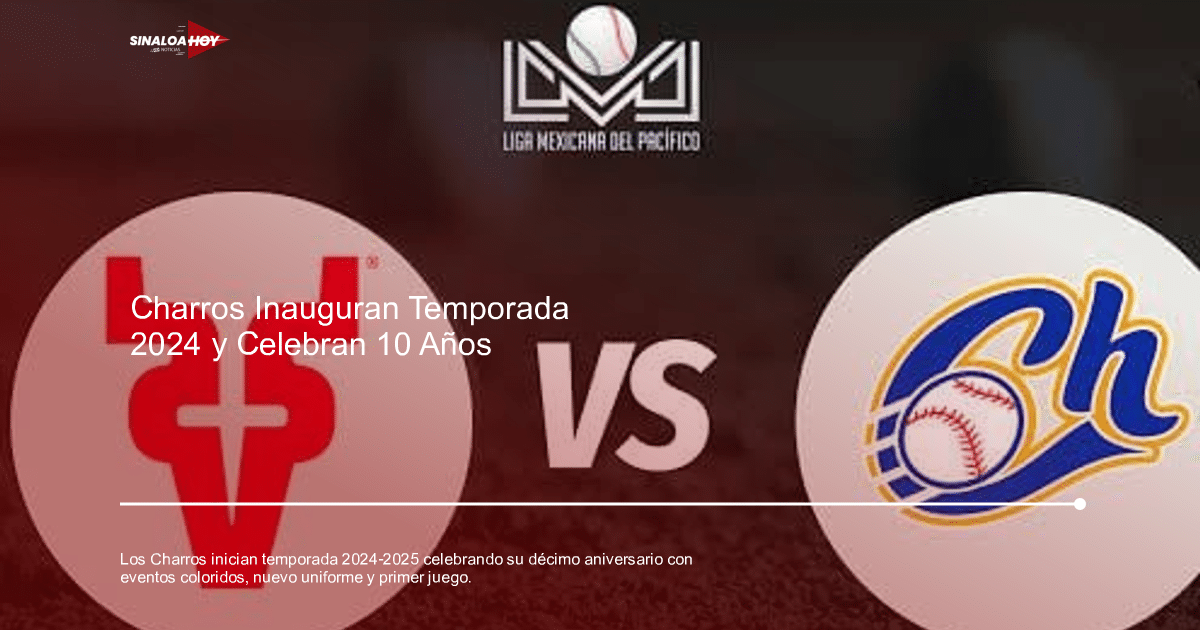 Gráfico de enfrentamiento de béisbol entre Charros y Venados en la Liga Mexicana del Pacífico.