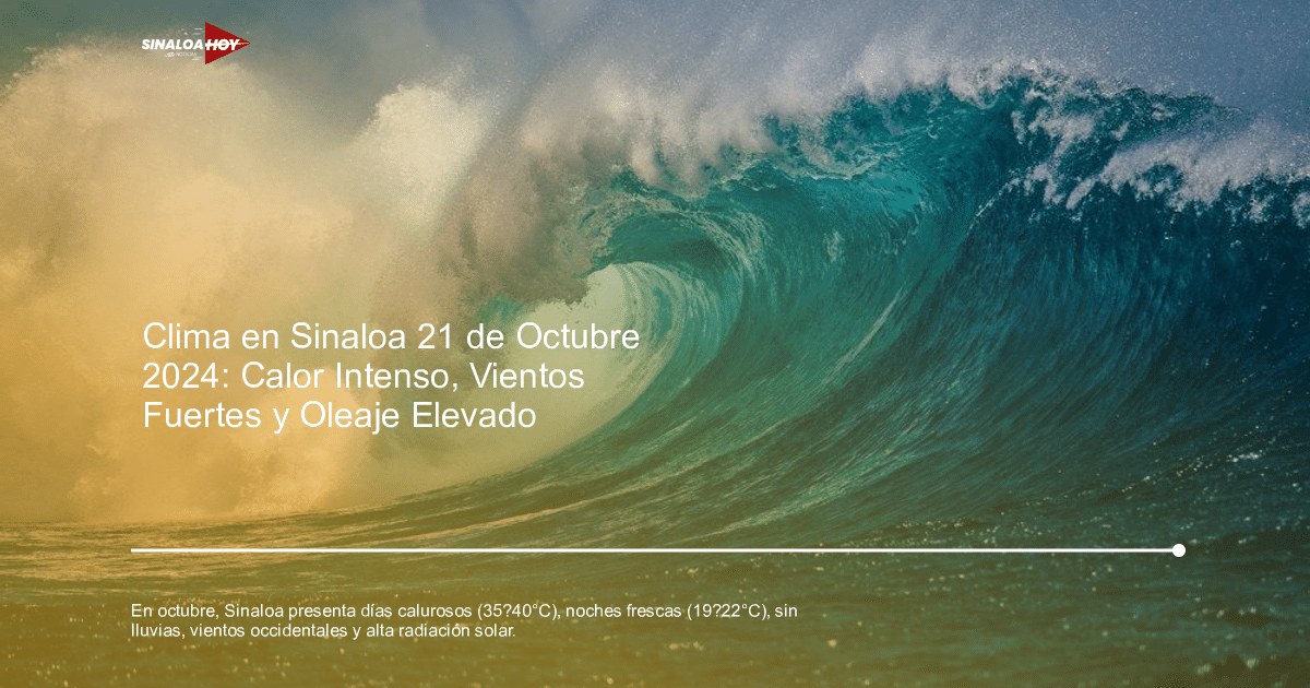 Ola azul intensa rompiendo en la costa de Sinaloa con cielo despejado