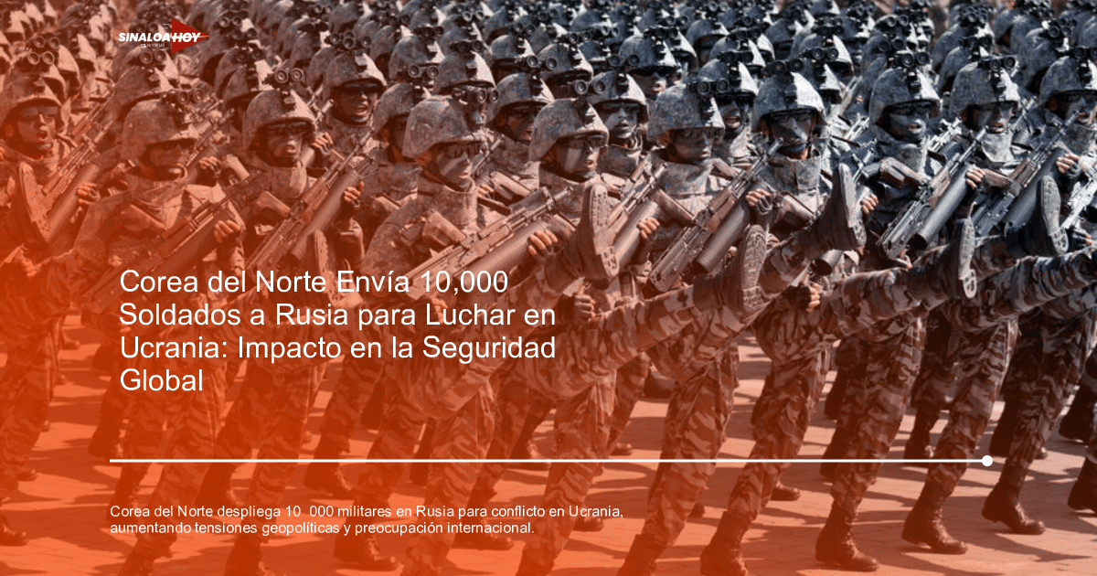 Soldados norcoreanos en formación durante un desfile militar, vestidos con trajes camuflados y armados.