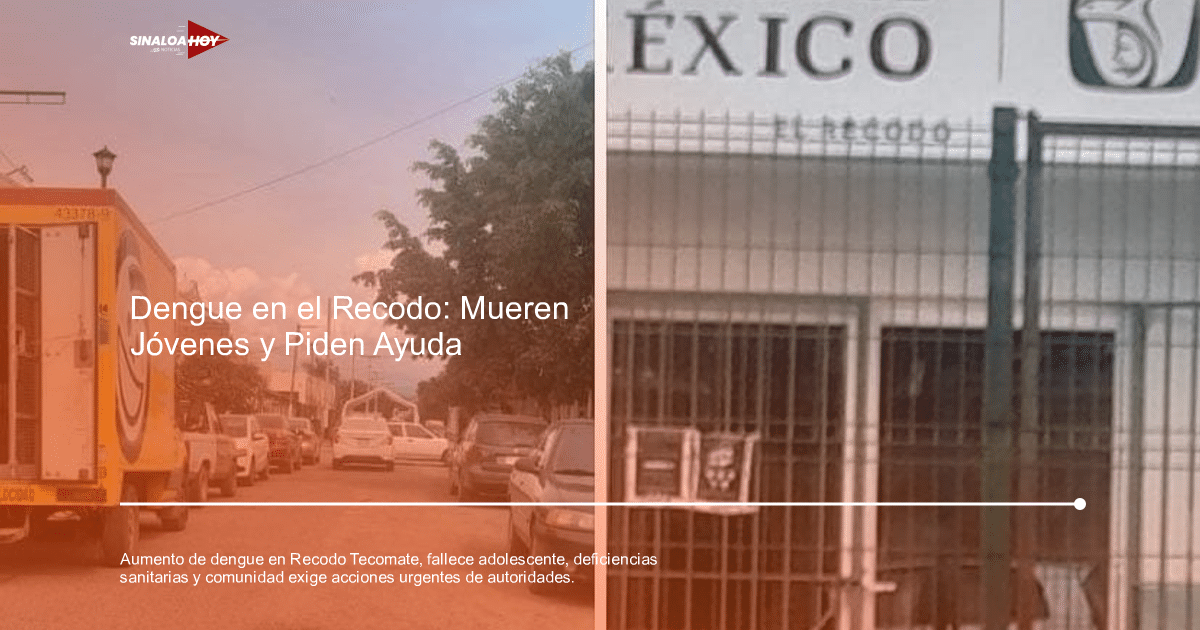 Calle con vehículos y establecimiento en Recodo Tecomate, relacionado con el brote de dengue.