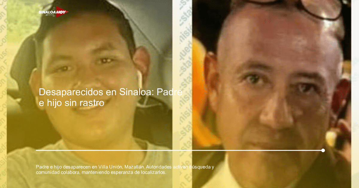 Imagen alusiva a la búsqueda de Víctor Manuel Guerrero Venegas y su hijo en Villa Unión, Mazatlán.