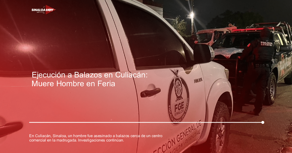 Camioneta de la FGE de Sinaloa en operativo nocturno en Culiacán