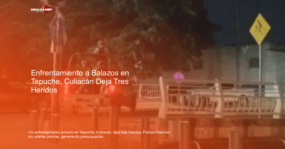 Vehículo con personas en entorno urbano nocturno, relacionado con enfrentamiento en Tepuche.