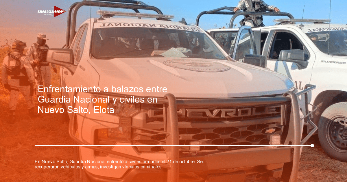 Camionetas Chevrolet de la Guardia Nacional con personal armado en un entorno natural