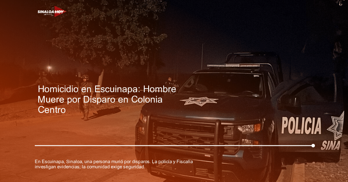 Camioneta de policía en Sinaloa con agentes en operativo nocturno