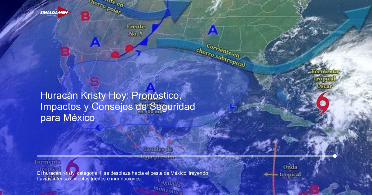 Mapa meteorológico con frentes, áreas de presión y tormentas tropicales en América del Norte y el Caribe.