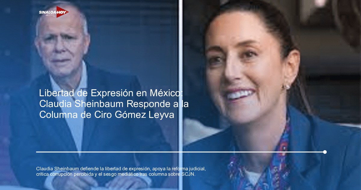 Claudia Sheinbaum discute la libertad de expresión en México