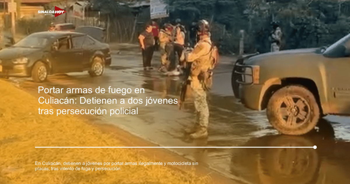 Operativo de seguridad en Culiacán con vehículo detenido y fuerzas armadas presentes