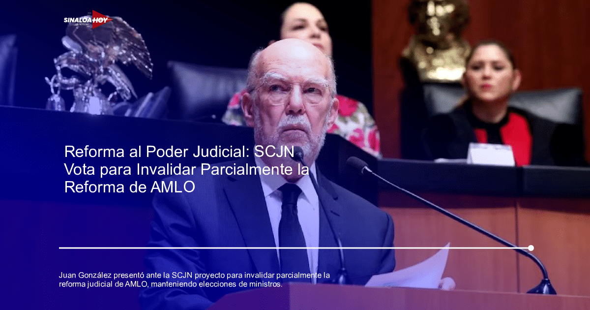 Juan Luis González Alcántara Carrancá en la SCJN presentando un proyecto de resolución