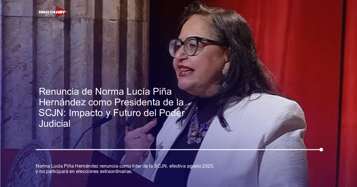 Persona en un podio con cortinas rojas y columnas, posiblemente en una conferencia sobre la dimisión de Norma Lucía Piña Hernández.