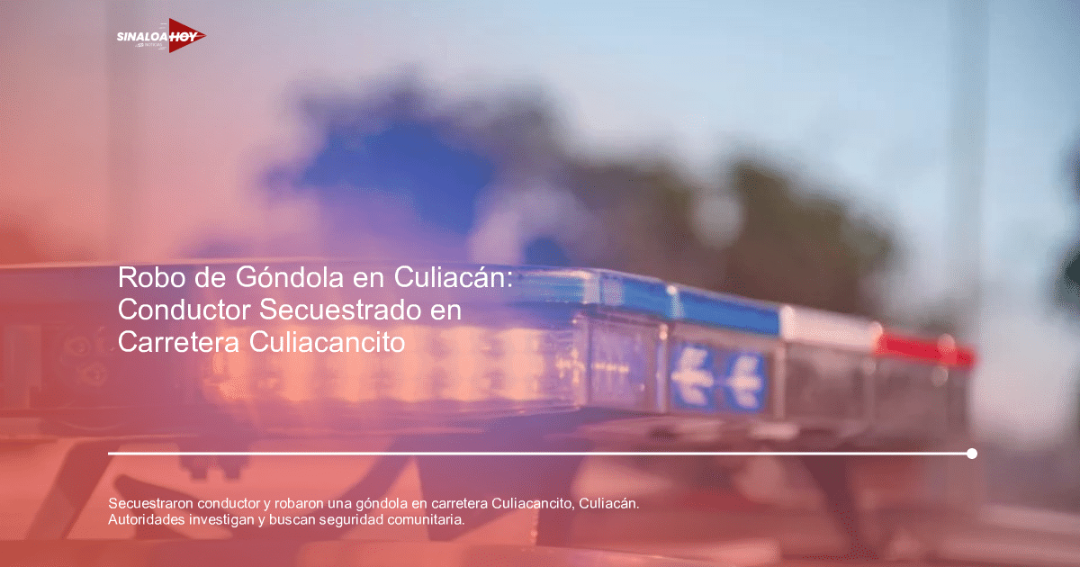 Luces de patrulla policial azul y roja en un fondo de cielo despejado y árboles borrosos.