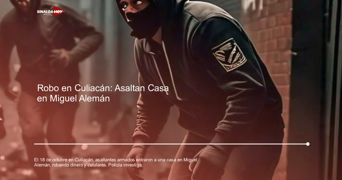 Calle de la colonia Miguel Alemán en Culiacán, escenario de un reciente asalto.