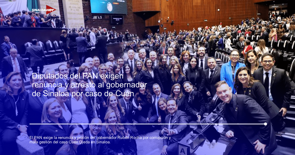 Diputados del PAN en el Congreso durante una sesión relacionada con la crisis política en Sinaloa.