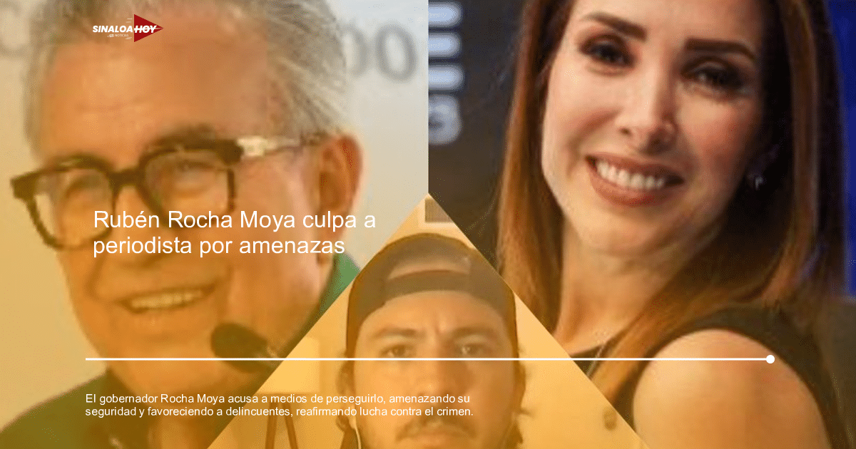 Gobernador Rubén Rocha Moya en conferencia de prensa sobre seguridad en Sinaloa.