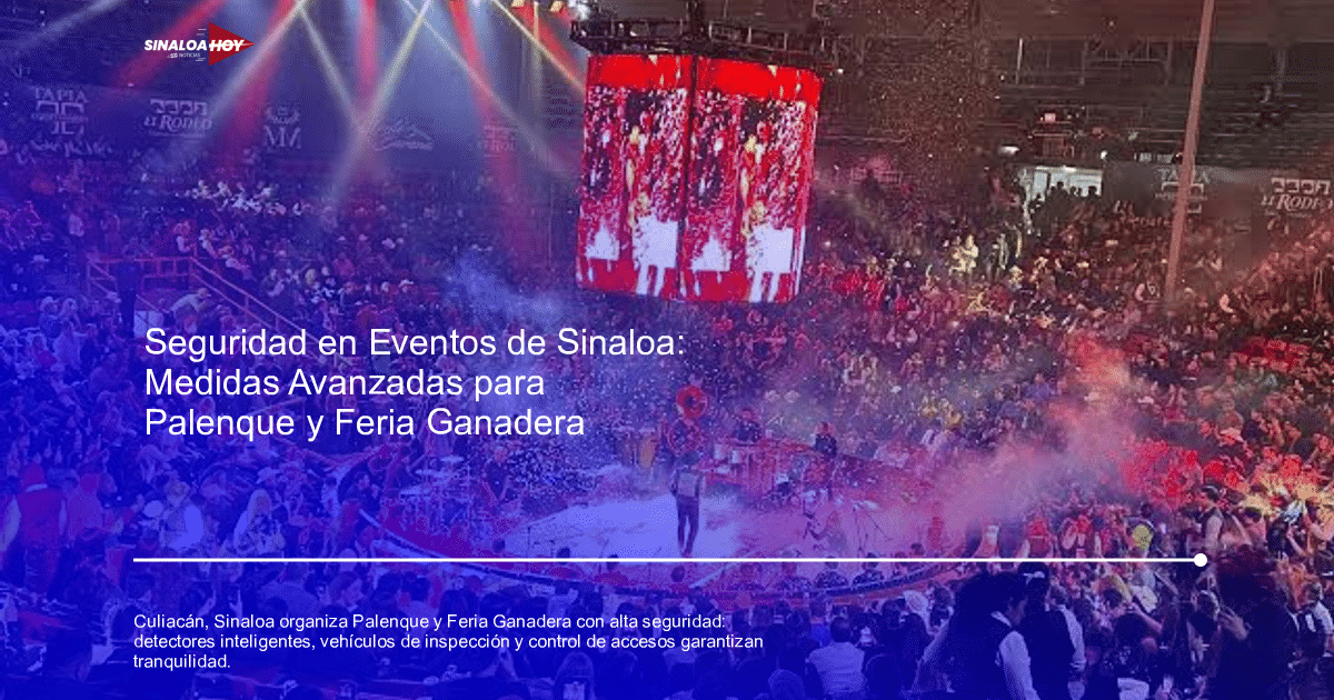 Concierto en Culiacán con multitud y medidas de seguridad avanzadas