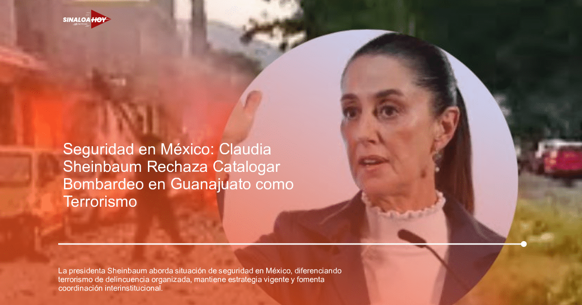 Claudia Sheinbaum en conferencia sobre seguridad en México