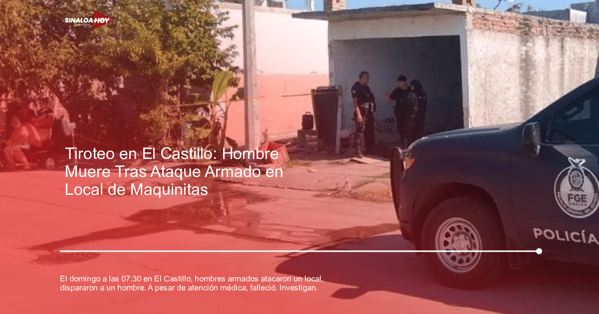 Vehículo de policía con insignias de la FGE en área urbana con oficiales reunidos.