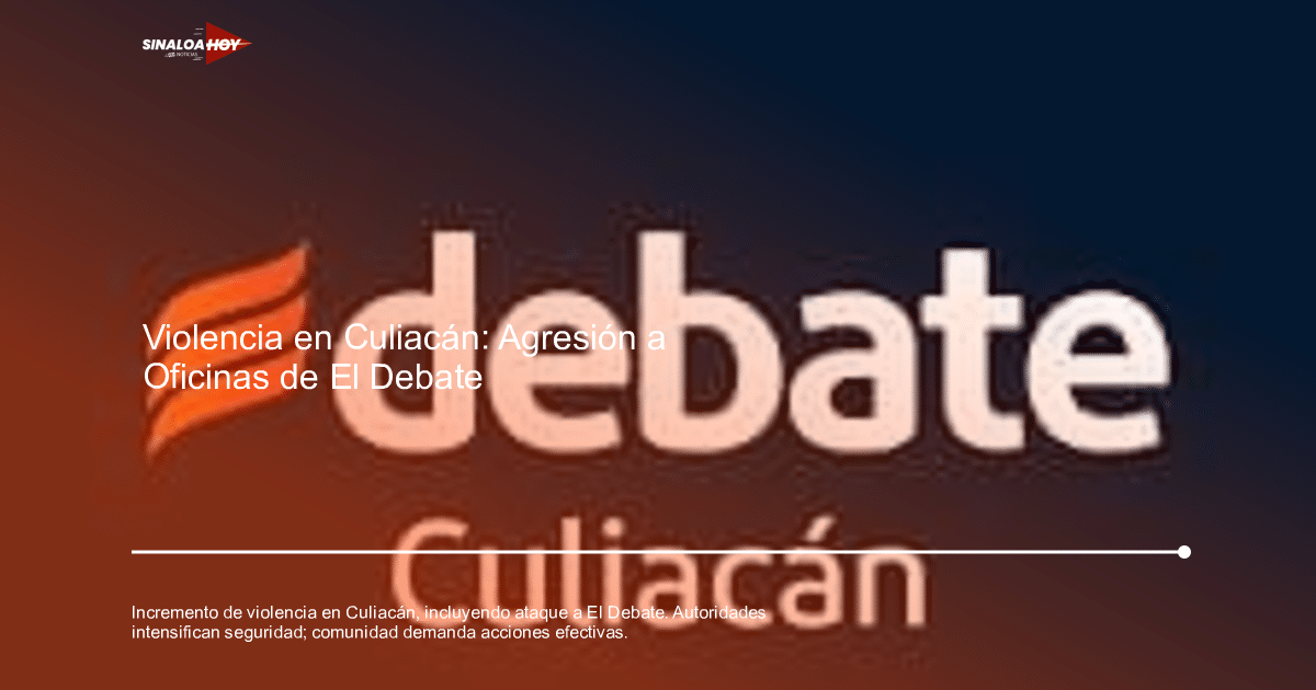 Logotipo de Debate Culiacán con diseño estilizado en fondo oscuro
