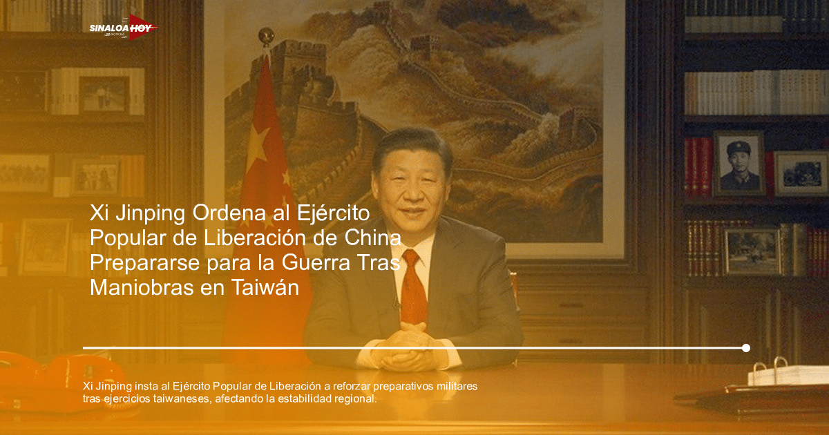 Xi Jinping en su oficina con bandera china y pintura de la Gran Muralla al fondo.