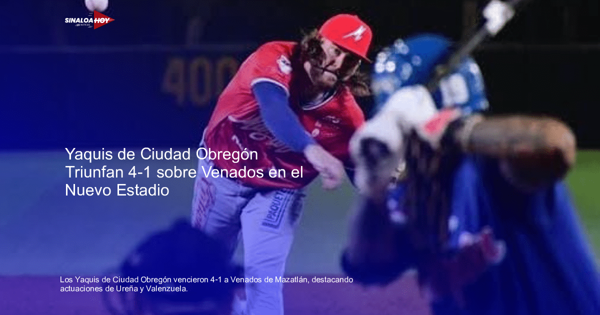 Lanzador de béisbol con uniforme rojo lanzando una pelota, bateador con uniforme azul en primer plano.