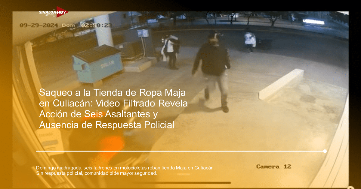 accidente Culiacán, alarma, Beisshop robo, Policía ausente, Tienda de ropa