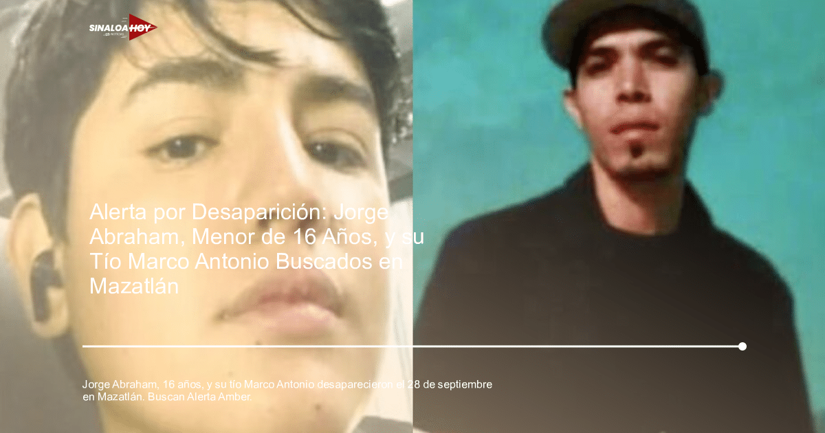 . Mazatlán, . Sinaloa, alerta amber, Angostura; Secuestro, desaparicion