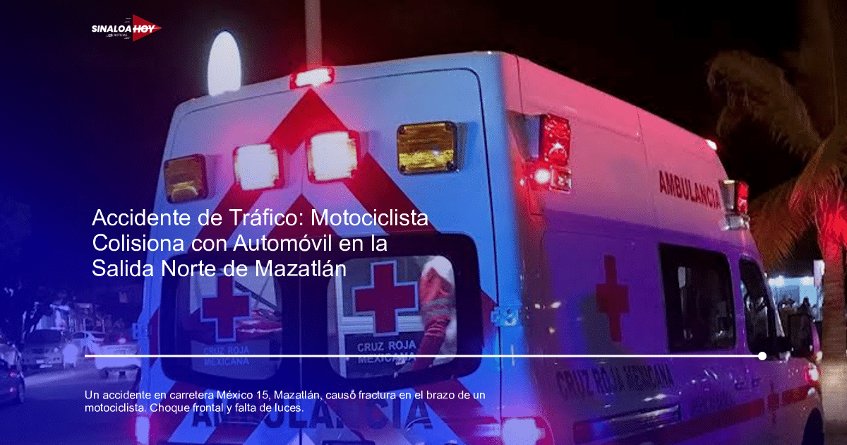 4 heridos, accidente motocicleta, accidente vial, Mazatlán, Policía de Tránsito.