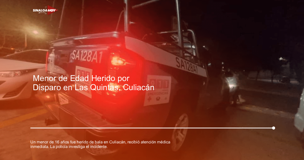 accidente Culiacán, amenaza de violencia, investigación policial, Menor herido, Secretaria de Seguridad Pública