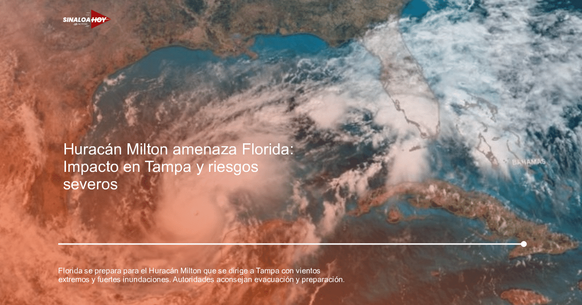 Desastre natural, Evacuación, Florida, Huracán Milton, marejadas ciclónicas.