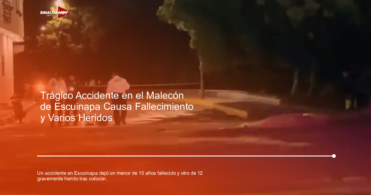 accidente Escuinapa, accidente motocicleta, accidente vial, fuga del conductor., menores de edad