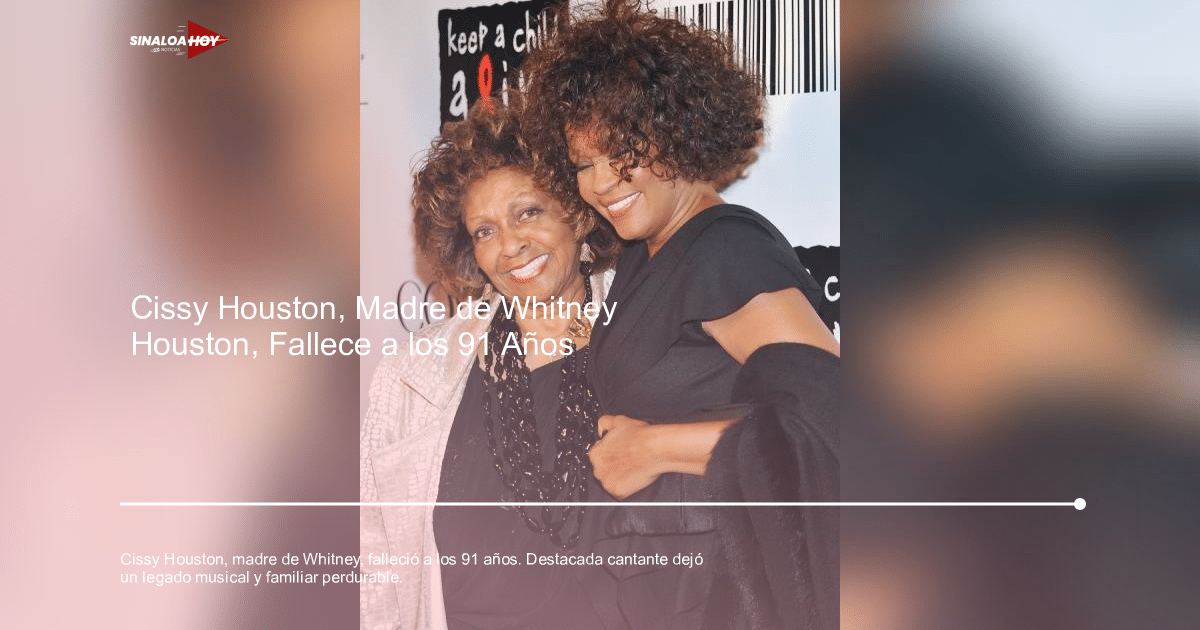 Actividades familiares, actuación musical, Cissy Houston, COVID-19 Ahome Resultados fallecimientos, legado