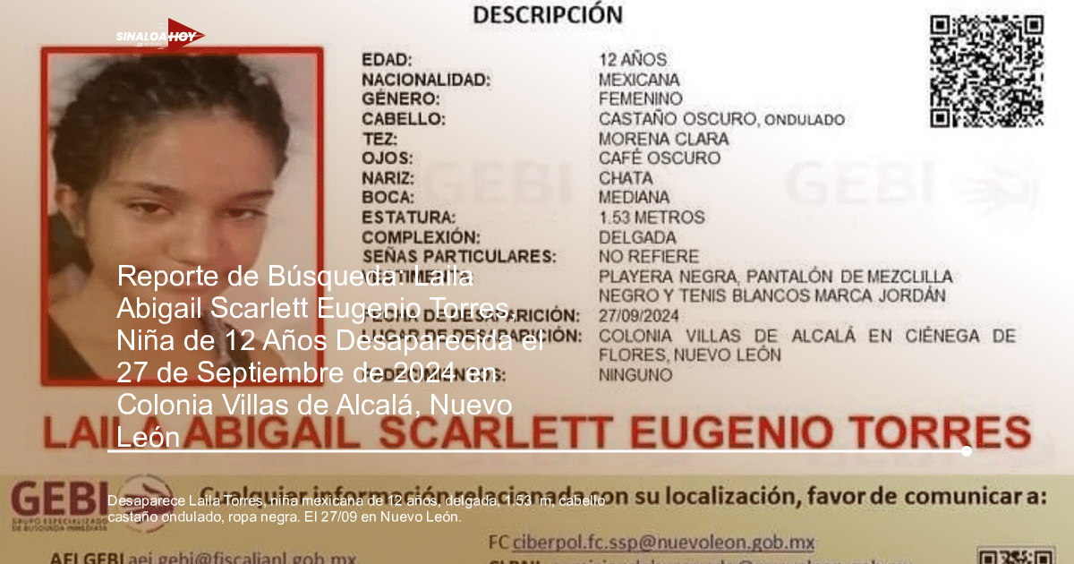 Alerta de búsqueda, choca menor de edad, desaparicion, Nuevo León, Persona Desaparecida