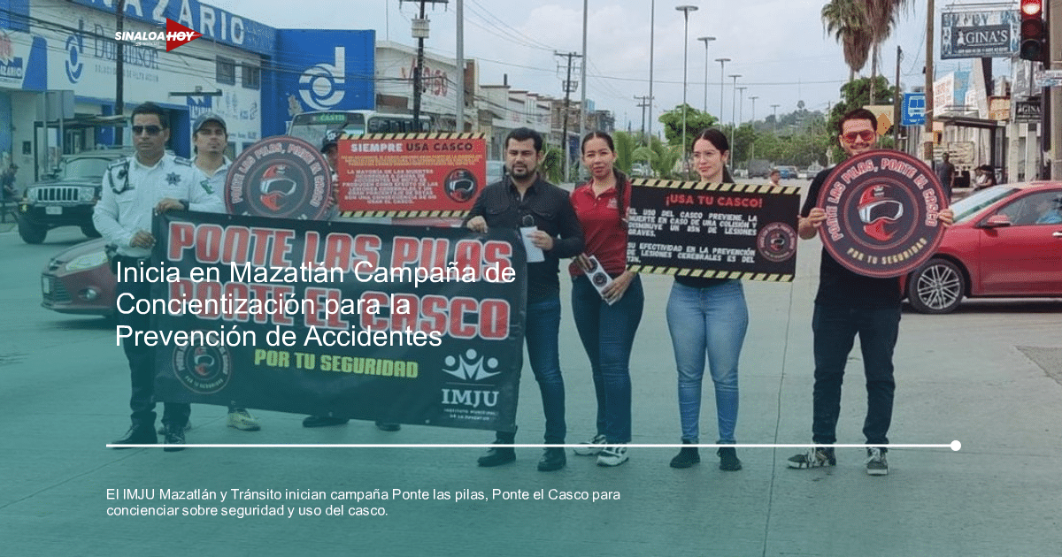 . Mazatlán, Concientización vial, día internacional de la juventud, Educación vial, Seguridad en motocicletas