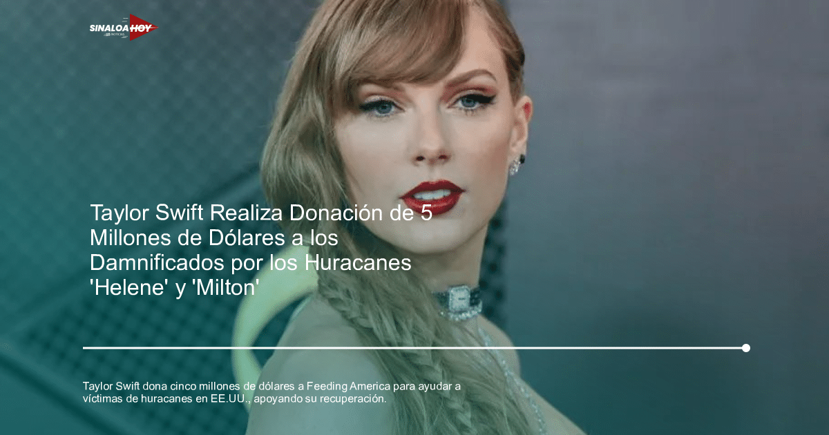 ayuda humanitaria, Centro Nacional de Huracanes, donacion, Feeding America, Taylor Swift