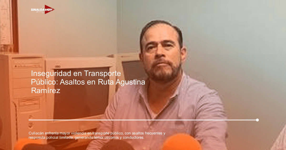 #Inseguridad, accidente Culiacán, amenaza de violencia, Policía municipal., transporte público