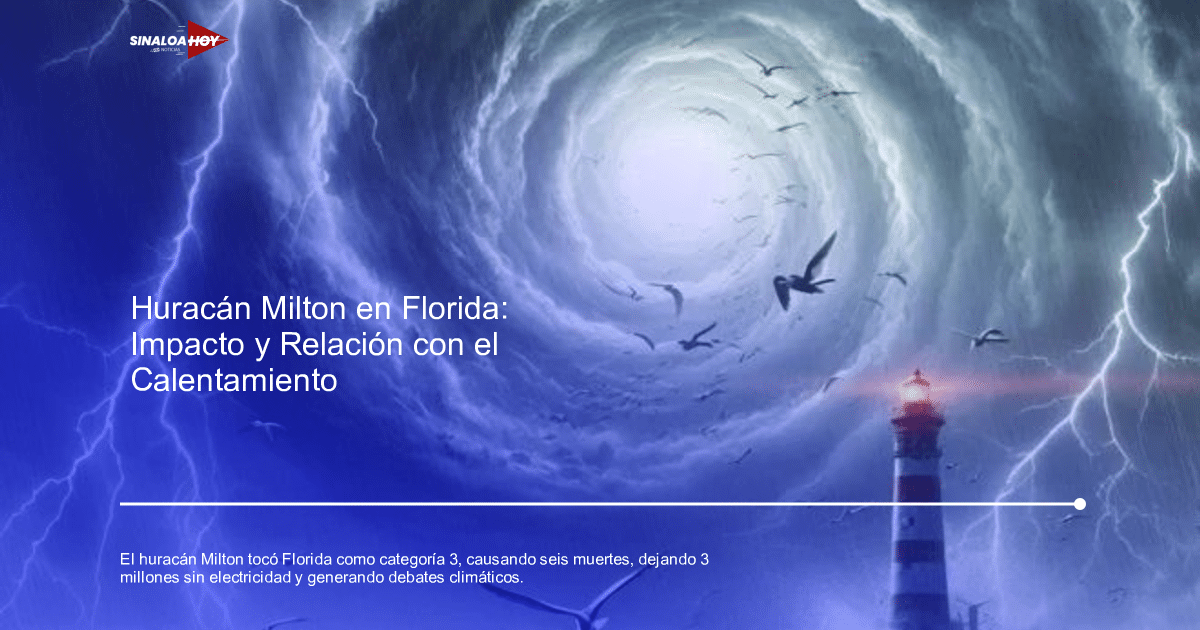 cambio climático, desastres naturales, Florida, Huracán Milton, IPCC.