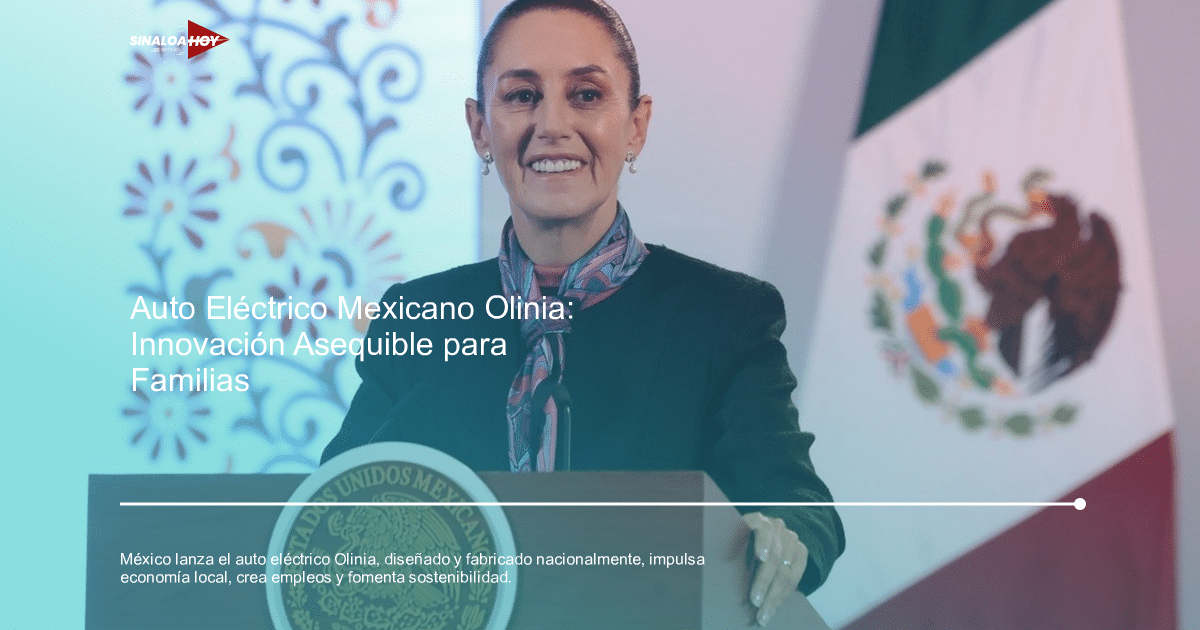 #copapormexico, Auto eléctrico, Claudia Sheinbaum, Industria automotriz, Innovación tecnológica.