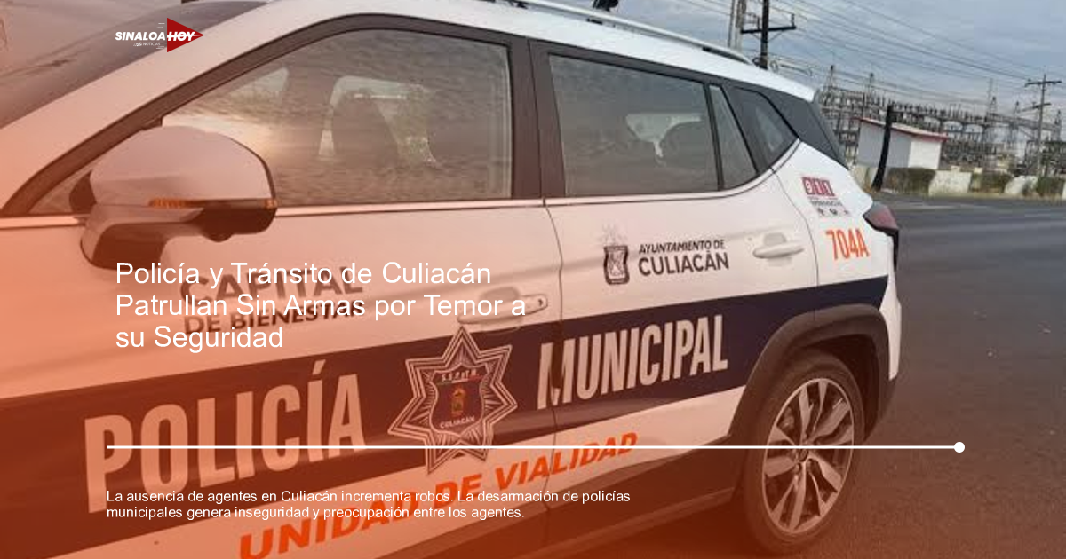accidente Culiacán, Inseguridad, Policía desarmada, Robos, SEDENA
