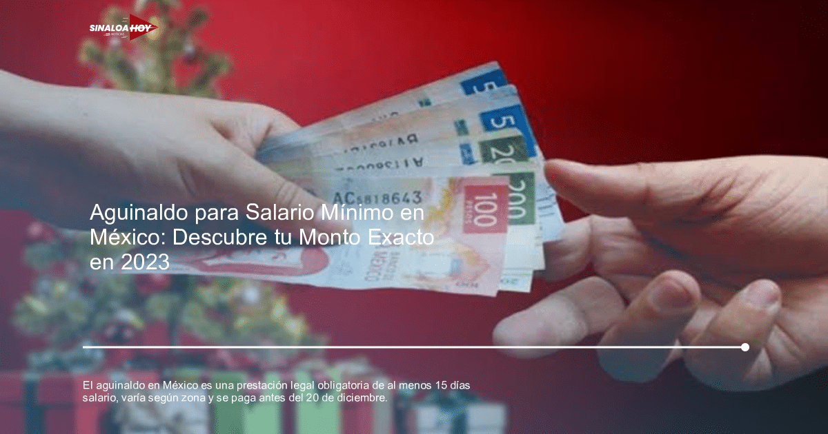 Manos intercambiando billetes con decoraciones navideñas de fondo, simbolizando el pago del aguinaldo en México.