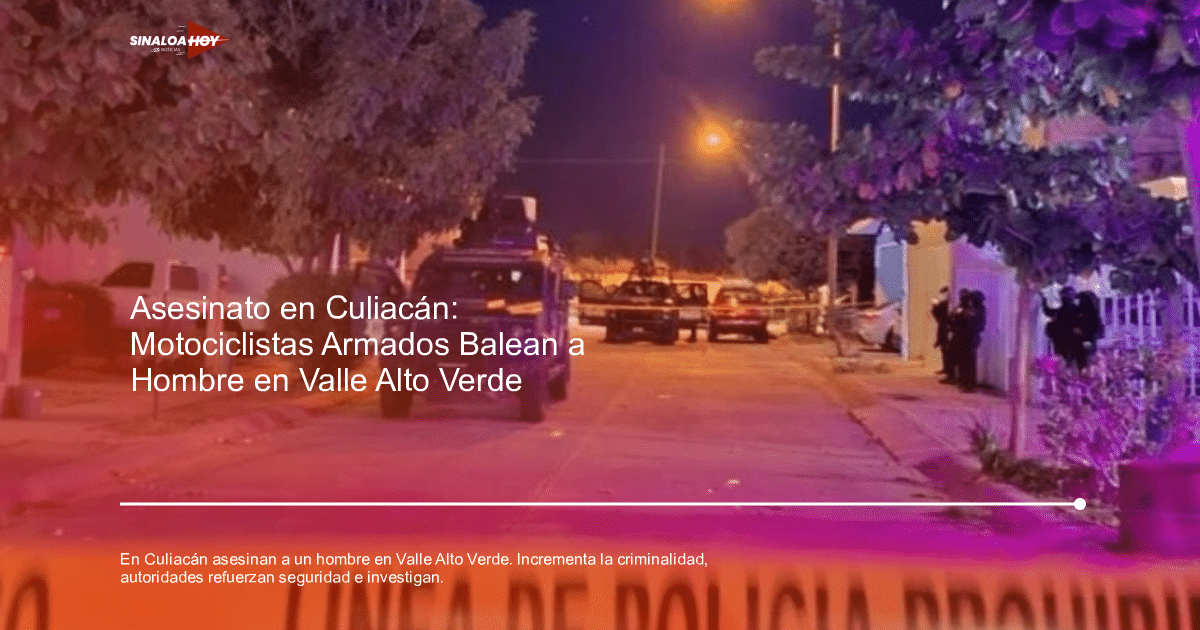 Incidente policial nocturno en Culiacán con vehículos y cinta de seguridad